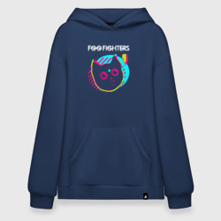 Худи SuperOversize хлопок Foo Fighters rock star cat