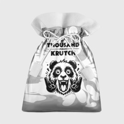 Подарочный 3D мешок Thousand Foot Krutch рок панда на светлом фоне