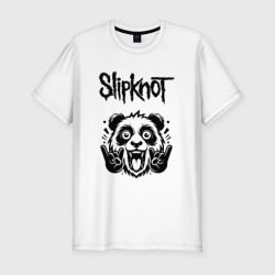 Мужская футболка хлопок Slim Slipknot - rock panda