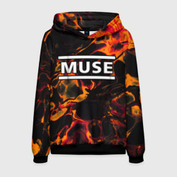 Мужская толстовка 3D Muse red lava