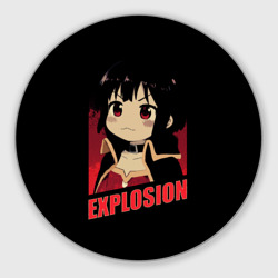 Круглый коврик для мышки Megumin Explosion