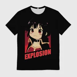 Мужская футболка 3D Megumin Explosion