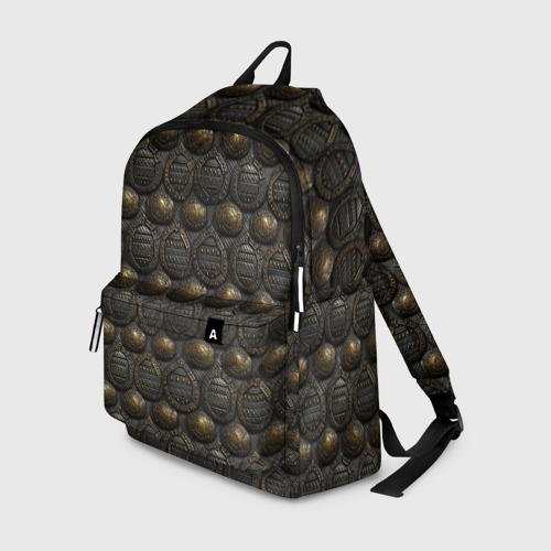 Рюкзак с принтом Темная классическая броня, вид спереди №1