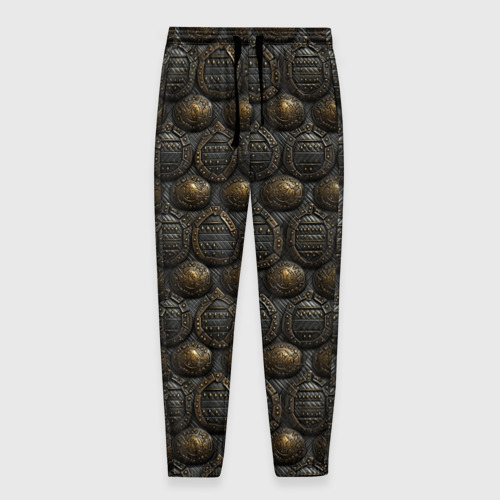 Мужские брюки с принтом Темная классическая броня, вид спереди №1