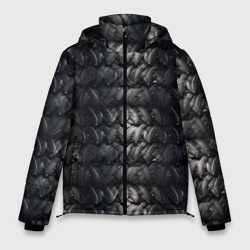 Ретро коричневая броня – Мужская зимняя куртка 3D с принтом купить