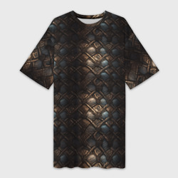 Классическая  старая броня текстура – Платье-футболка 3D с принтом купить