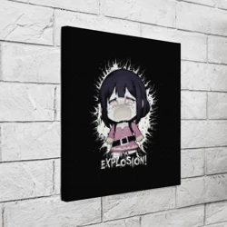 Холст квадратный Chibi Megumin Explosion - фото 2
