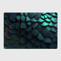 Dark green abstract geometry style – Магнитный плакат 3Х2 с принтом купить
