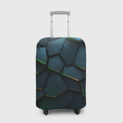 Dark   green abstract geometry style – Чехол для чемодана 3D с принтом купить