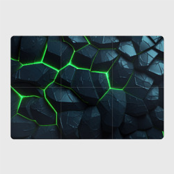 Abstract dark green  geometry style – Магнитный плакат 3Х2 с принтом купить