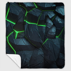 Abstract dark green  geometry style – Плед с рукавами с принтом купить