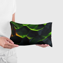 Подушка 3D антистресс Green neon abstract    geometry  - фото 2