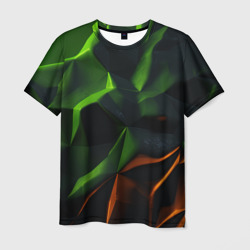 Green neon     abstract geometry  – Мужская футболка 3D с принтом купить со скидкой в -26%