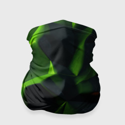 Green neon     abstract geometry  – Бандана-труба 3D с принтом купить