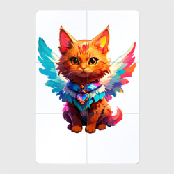 Магнитный плакат 2Х3 Рыжий котенок с крыльями