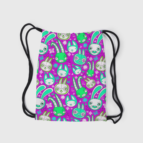 Рюкзак-мешок 3D Разноцветные зайцы - фото 7