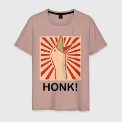 Гусь honk – Мужская футболка хлопок с принтом купить со скидкой в -20%