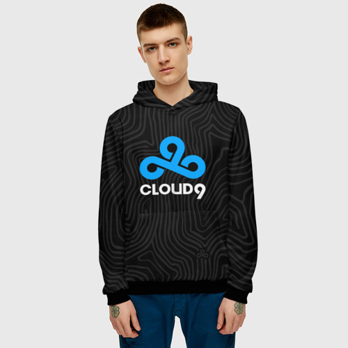 Мужская толстовка 3D Cloud9 hi-tech, цвет черный - фото 3