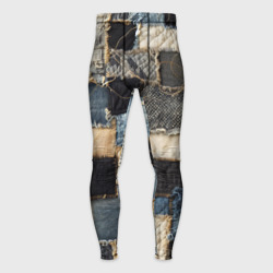 Мужские тайтсы 3D Заплатки пэчворк на джинсе