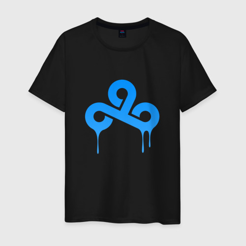 Мужская футболка хлопок Cloud9 - paint, цвет черный