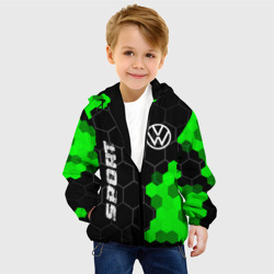 Детская куртка 3D Volkswagen green sport hexagon - фото 2