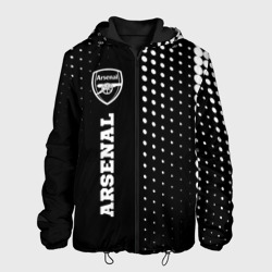 Мужская куртка 3D Arsenal sport на темном фоне по-вертикали