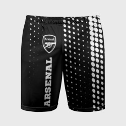 Мужские шорты спортивные Arsenal sport на темном фоне по-вертикали