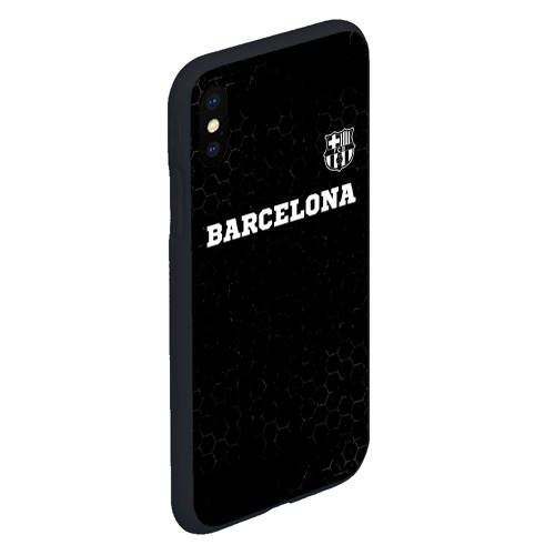 Чехол для iPhone XS Max матовый Barcelona sport на темном фоне посередине - фото 3