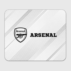 Прямоугольный коврик для мышки Arsenal sport на светлом фоне по-горизонтали