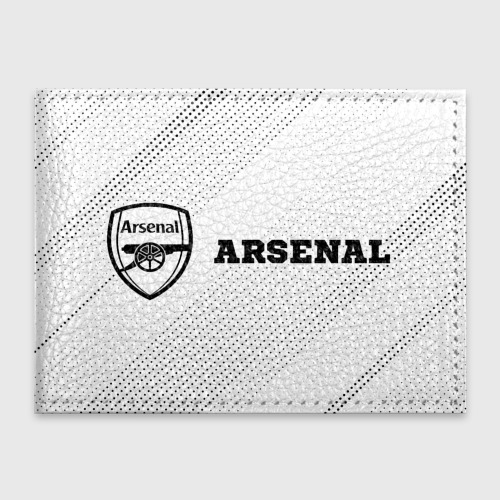 Обложка для студенческого билета Arsenal sport на светлом фоне по-горизонтали
