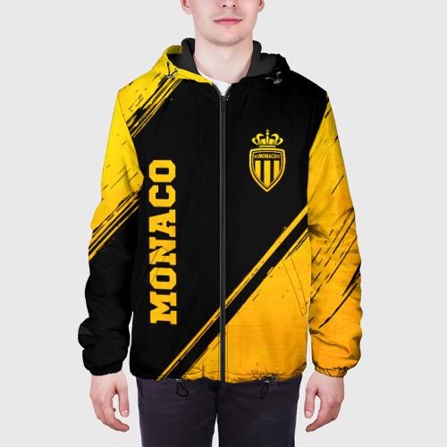Мужская куртка 3D Monaco - gold gradient вертикально, цвет 3D печать - фото 4