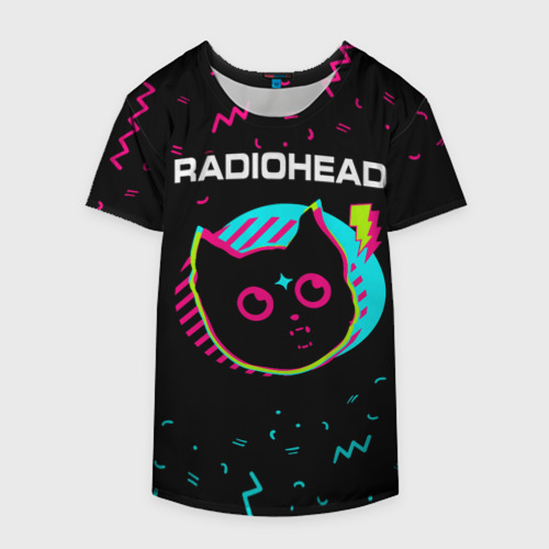 Накидка на куртку 3D Radiohead - rock star cat, цвет 3D печать - фото 4