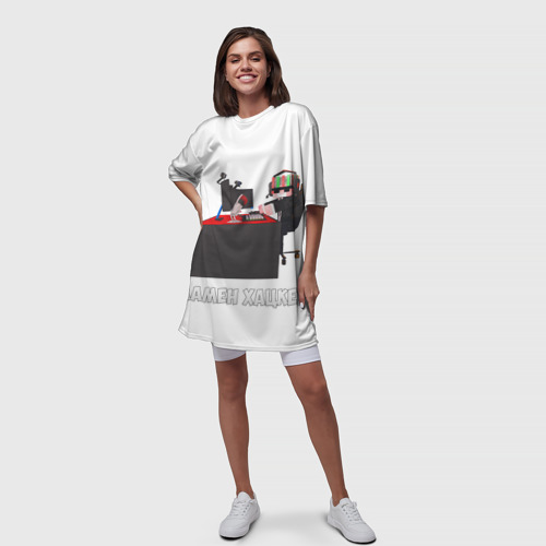 Платье-футболка 3D МАМЕН ХАЦКЕР, цвет 3D печать - фото 5