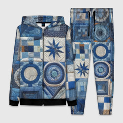 Женский костюм 3D Denim patchwork - ai art