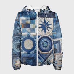 Женская куртка 3D Denim patchwork - ai art