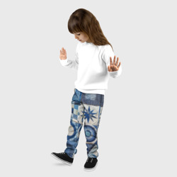 Детские брюки 3D Denim patchwork - ai art - фото 2