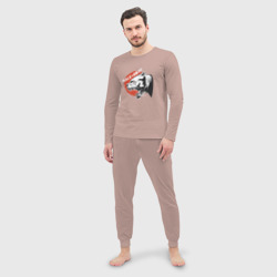 Мужская пижама с лонгсливом хлопок Кане корсо - фото 2