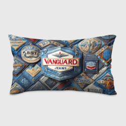 Подушка 3D антистресс Vanguard denim patchwork - ai art