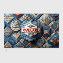 Флаг 3D Vanguard denim patchwork - ai art