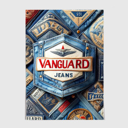 Постер Vanguard denim patchwork - ai art