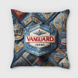 Подушка 3D Vanguard denim patchwork - ai art