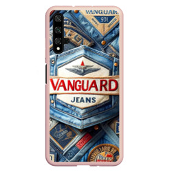 Vanguard denim patchwork - ai art – Чехол для Honor 20 с принтом купить