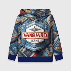 Vanguard denim patchwork - ai art – Детская толстовка 3D с принтом купить со скидкой в -20%