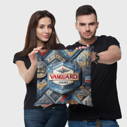 Подушка 3D Vanguard denim patchwork - ai art - фото 2