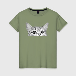 Кот ты уже спишь – Женская футболка хлопок с принтом купить со скидкой в -20%