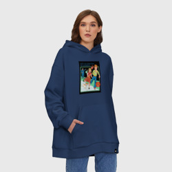 Худи SuperOversize хлопок Убегайте от любых проблем мем - фото 2