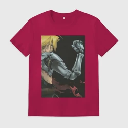 Мужская футболка хлопок Стальной алхимик Эдвард Элрик