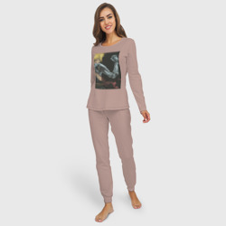 Женская пижама с лонгсливом хлопок Стальной алхимик Эдвард Элрик - фото 2