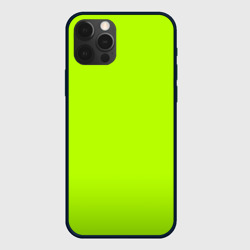 Чехол для iPhone 12 Pro Max Яркий салатовый с лёгким затемнением