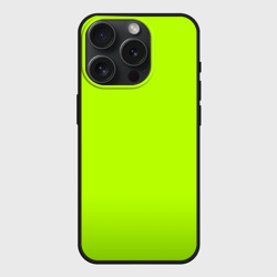Чехол силиконовый для Apple iPhone 15 Pro матовый Яркий салатовый с лёгким затемнением
